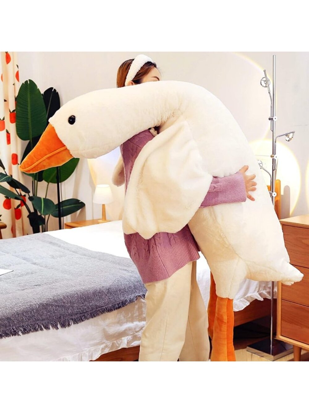 Giant 6ft Soft Plush Duck Stuffed Animal Toy - Super Soft Pillow Hugging Gift